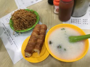 朝粥＆揚げパン＆焼きそば