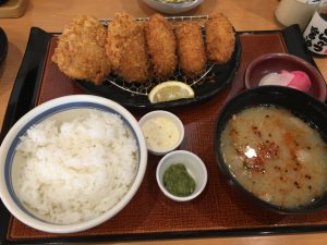 カキ＆Ｗヒレかつ定食