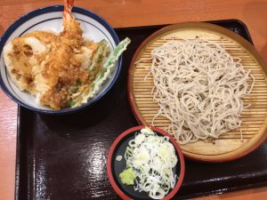 小天丼と小そばセット