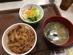 牛丼ミニしじみサラダセット