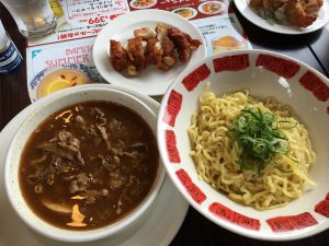 肉盛りつけ麺+海南からあげセット