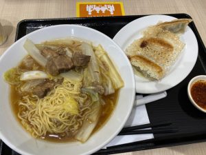 牛肉角煮ラーメン＋餃子