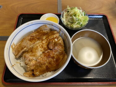 宮城飯店 で 焼肉丼 を食す。前橋市苗ケ島町、馬場町交差点西で営業。