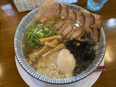 ごわ麺 一ノ里 で 得ごわ麺 を食す。前橋市大友町、セブンイレブン大友店裏で営業。