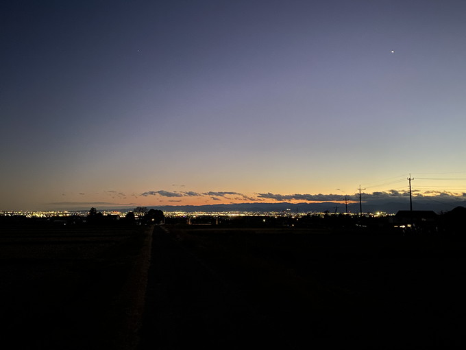 昨日の夕景