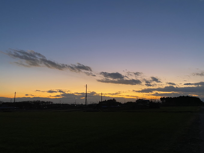 昨日の夕暮れ