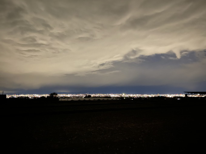 昨日の夜景