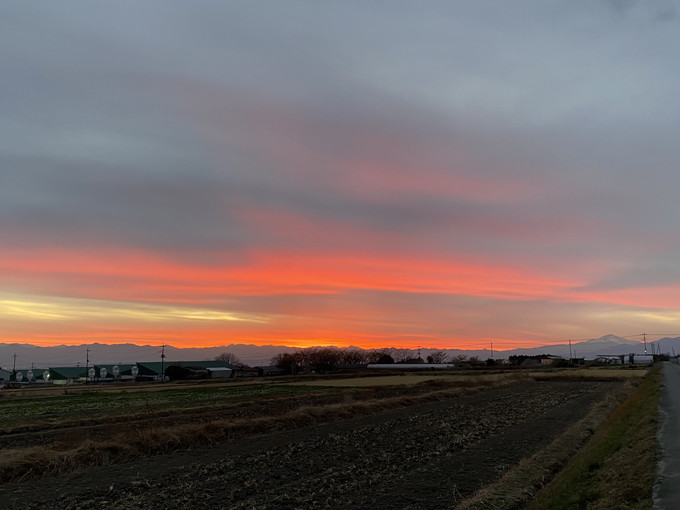 昨日の夕焼け