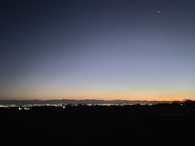 昨日の夕景