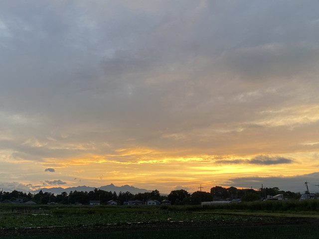 土曜日の夕焼け