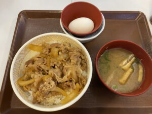 牛丼（並）たまごセット