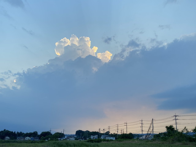 昨日の夕景