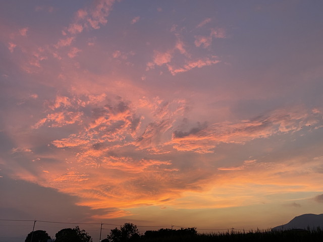 昨日の夕景