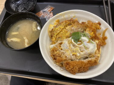 前橋市元総社町、松のや 前橋元総社町店 で ロースかつ丼 を食す。