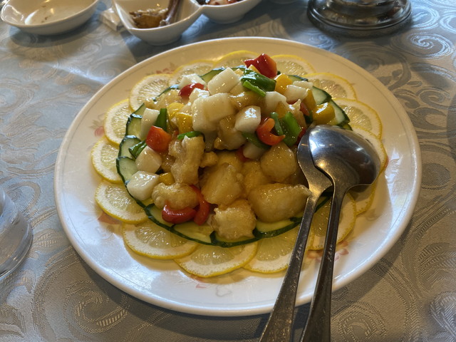魚(カレイ)と季節野菜の炒め