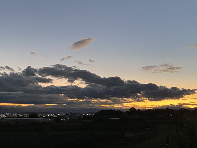 昨日の夕景