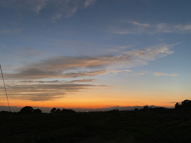 昨日の夕景