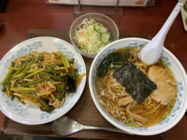 前橋市茂木町、中国レストラン 天竺（てんじく）で ソンミョウ丼セット を食す。