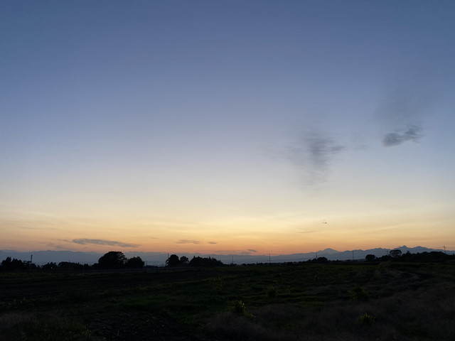 昨日の夕景