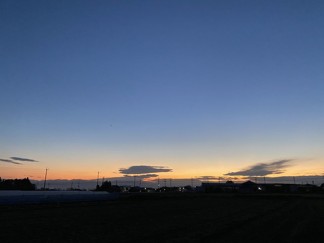 昨日の夕景