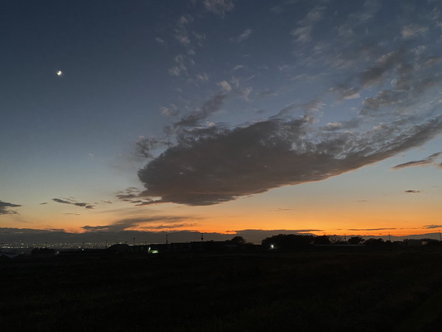 昨日の夕景
