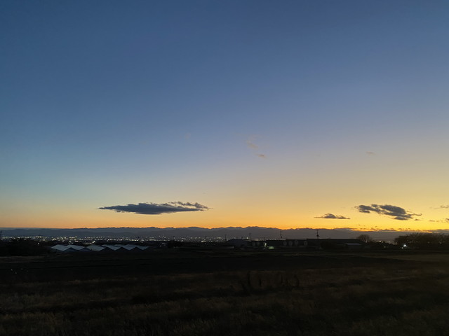 昨日の夕焼け