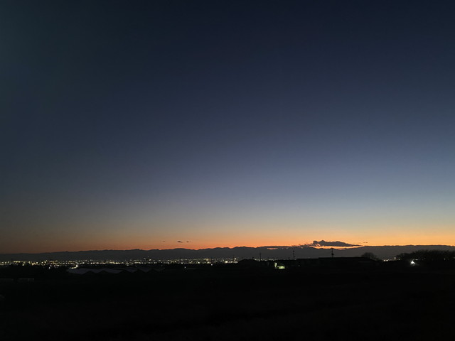 昨日の夕景