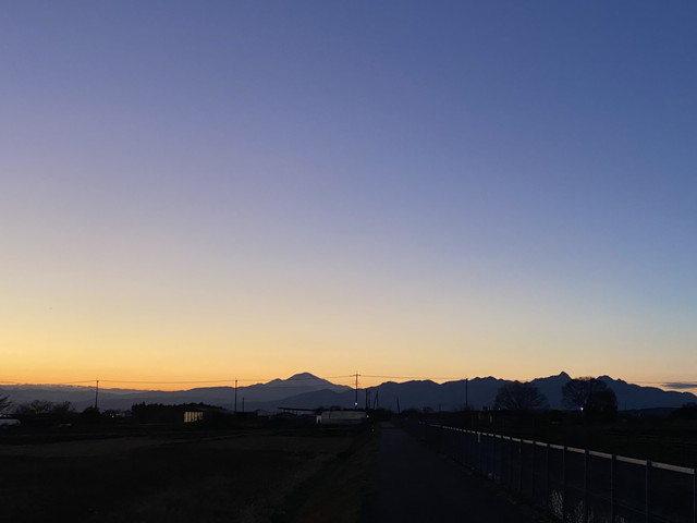 昨日の夕景