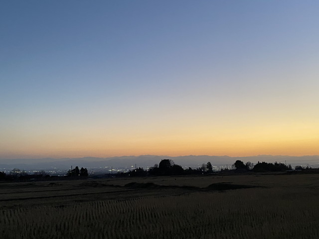 昨日の夕暮れ