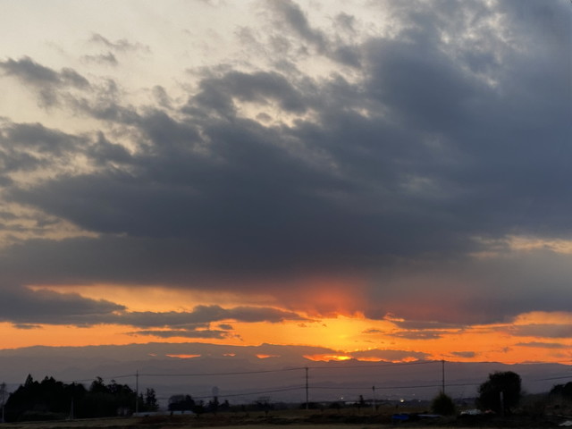 昨日の夕暮れ