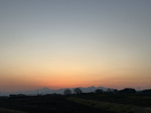 昨日の夕景